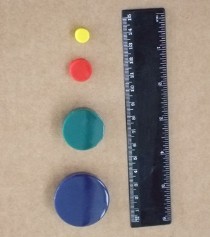 fermafogli magnetici di vario colore e dimensione