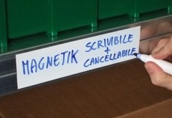 Etichette magnetiche scrivibili e cancellabili h150mm